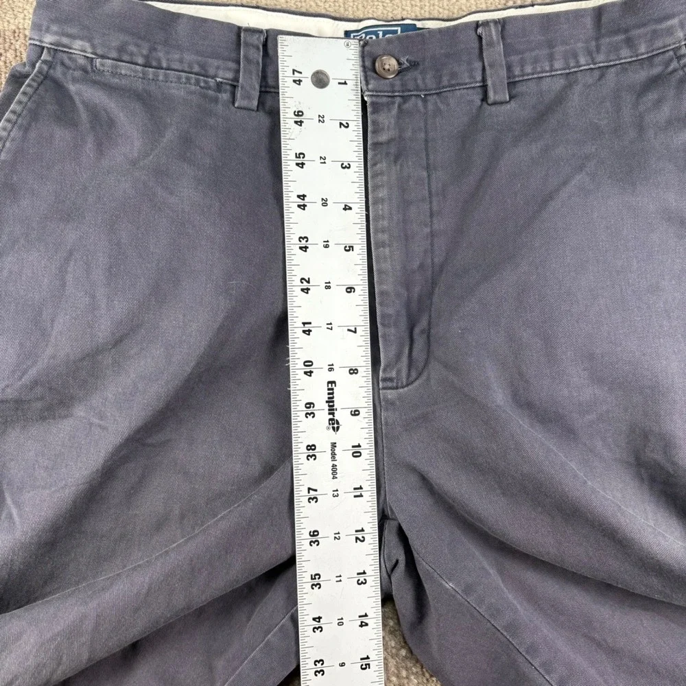 Polo Ralph Lauren Mens 34X32 Navy Blue 100% Cotton Chino Pants Straight Leg